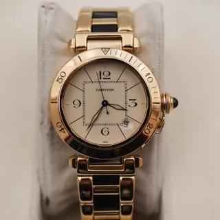 Cartier Pasha 1991 38mm Yellow gold Champagne