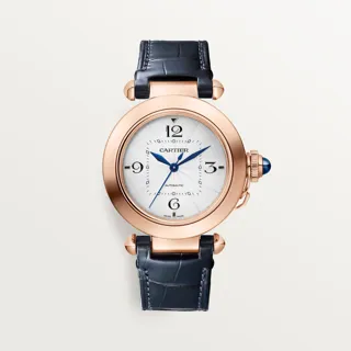 Cartier Pasha WGPA0014 35mm Rose gold Silver