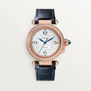 Cartier Pasha WJPA0012 35mm Rose gold Silver