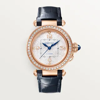 Cartier Pasha WJPA0027 35mm Rose gold Silver