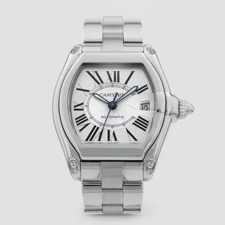 Cartier Roadster W62025V3 38mm Stainless steel Silver