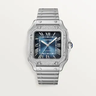 Cartier Santos de Cartier W4SA0006 Stainless steel Blue