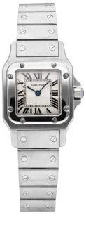 Cartier Santos Galbée W20056D6 1565 24mm Stainless steel White