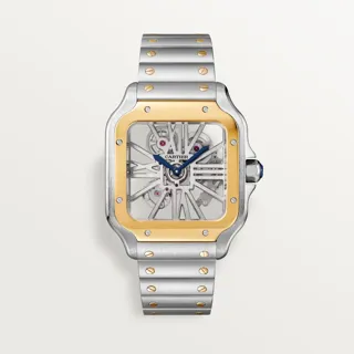 Cartier Santos WHSA0019 47.5mm Stainless steel Golden