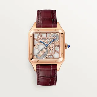 Cartier Santos WHSA0030 43.5mm Rose gold Silver