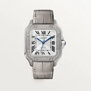 Cartier Santos WJSA0014 42mm White gold Sunray