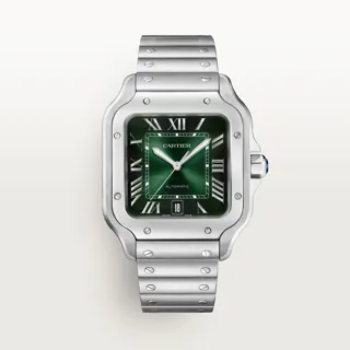 Cartier Santos WSSA0062 47.5mm Stainless steel Green