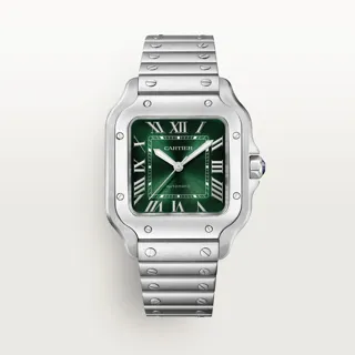 Cartier Santos WSSA0062 47.5mm Stainless steel Green