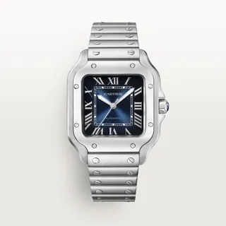 Cartier Santos WSSA0063 Stainless steel Blue