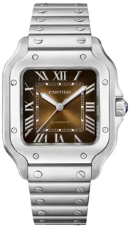 Cartier Santos WSSA0065 42mm Stainless steel Brown