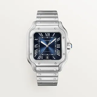 Cartier Santos WSSA0071 Stainless steel Blue