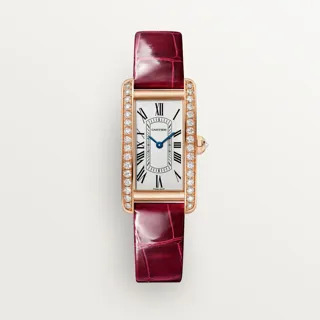 Cartier Tank Américaine WJTA0042 Rose gold Silver