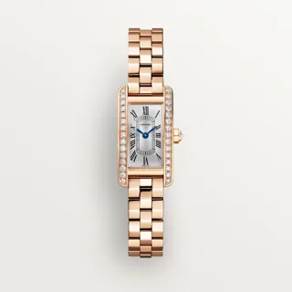 Cartier Tank Américaine WJTA0043 Rose gold Silver