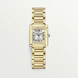 Cartier Tank Française WGTA0114 25.5mm Yellow gold Golden sunray