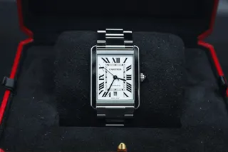 Cartier Tank W5200028 31mm Stainless steel Silver