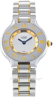 Cartier 21 Must W10073R6 18 carat yellow gold$steel Silver