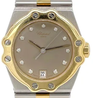 Chopard St. Moritz 8024 24mm Yellow gold and Stainless steel Gray