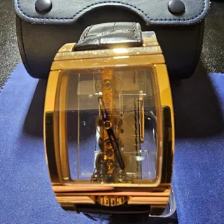 Corum Golden Bridge 113.550.55 32mm Rose gold Skeletonized