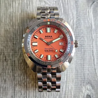 Doxa Sub 5000T 45mm Stainless steel Orange