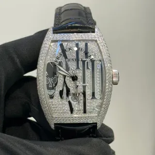 Franck Muller Casablanca 8880 SC DT 39mm White gold Silver