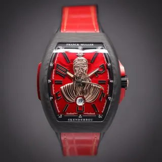 Franck Muller Vanguard V 45 SC DT RCG AC TU 44mm Carbon fiber Red