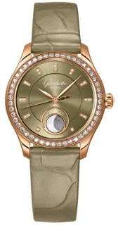 Glashütte Serenade Luna 1-35-14-05-15-04 Rose gold Golden Green