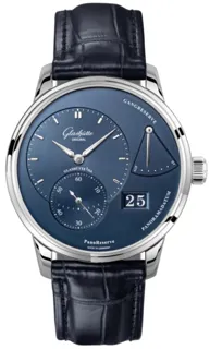 Glashütte PanoReserve 1-65-01-26-12-61 40mm Stainless steel Radiant Blue