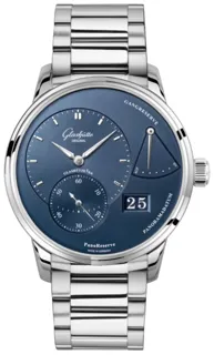 Glashütte PanoReserve 1-65-01-26-12-71 40mm Stainless steel Radiant Blue