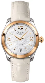 Glashütte Lady Serenade 1-39-22-09-06-04 36mm Bicolor Silver