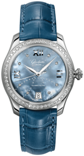 Glashütte Lady Serenade 1-39-22-11-22-04 36mm Stainless steel Blue