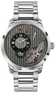 Glashütte Pano 1-66-06-04-22-71 Stainless steel Galvanized Black