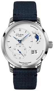 Glashütte PanoMaticLunar 1-90-02-42-32-64 40mm Stainless steel Silver Galvanized