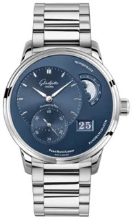 Glashütte PanoMaticLunar 1-90-02-46-32-71 40mm Stainless steel Radiant Blue