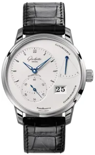 Glashütte PanoReserve 1-65-01-22-12-61 40mm Stainless steel Silver Galvanized