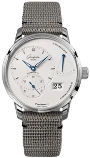 Glashütte PanoReserve 1-65-01-22-12-66 40mm Stainless steel Silver Galvanized