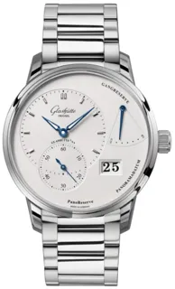 Glashütte PanoReserve 1-65-01-22-12-71 40mm Stainless steel Silver Galvanized