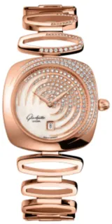 Glashütte Pavonina 1-03-01-03-15-11 31mm Red gold White