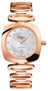 Glashütte Pavonina 1-03-01-08-05-14 31mm Red gold White