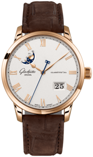 Glashütte Senator 1-36-24-02-05-62 40mm Red gold Silver