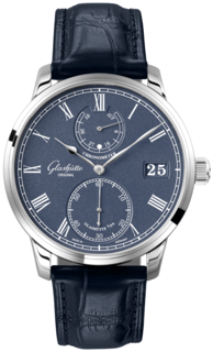 Glashütte Senator 1-58-01-05-34-30 White gold Blue