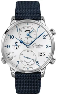 Glashütte Senator Cosmopolite 1-89-02-03-02-64 Stainless steel White