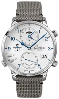 Glashütte Senator Cosmopolite 1-89-02-03-02-66 Stainless steel White