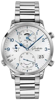 Glashütte Senator Cosmopolite 1-89-02-03-02-70 Stainless steel White