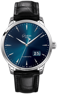 Glashütte Senator Excellence Panorama Date 1-36-03-04-02-30 42mm Stainless steel Blue