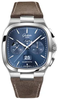 Glashütte Vintage 1-37-02-08-02-62 Stainless steel Blue