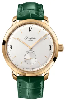 Glashütte Vintage 1-39-60-01-01-04 Rose gold Silver