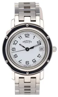 Hermès Clipper CL4.210 24mm Stainless steel White