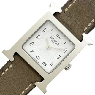 Hermès Heure H HH1.210 21mm Stainless steel White