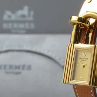 Hermès Kelly KE1.201 20mm Stainless steel Golden