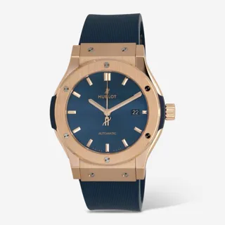 Hublot Classic Fusion 542.OX.7180.RX 42mm Yellow gold Blue